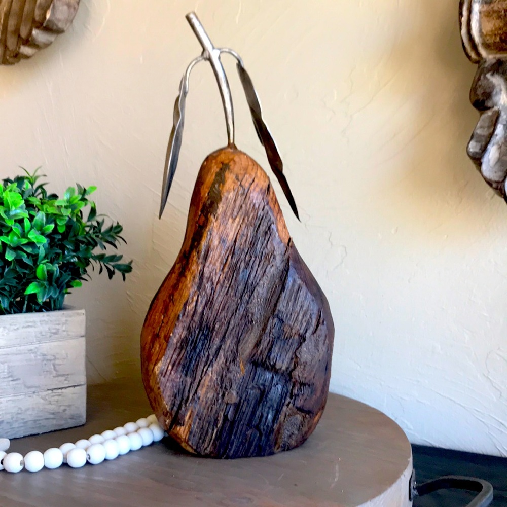 Reclaimed wooden pear